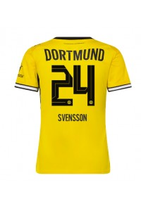Borussia Dortmund Daniel Svensson #24 Fotballdrakt Hjemme Klær Dame 2026-27 Korte ermer